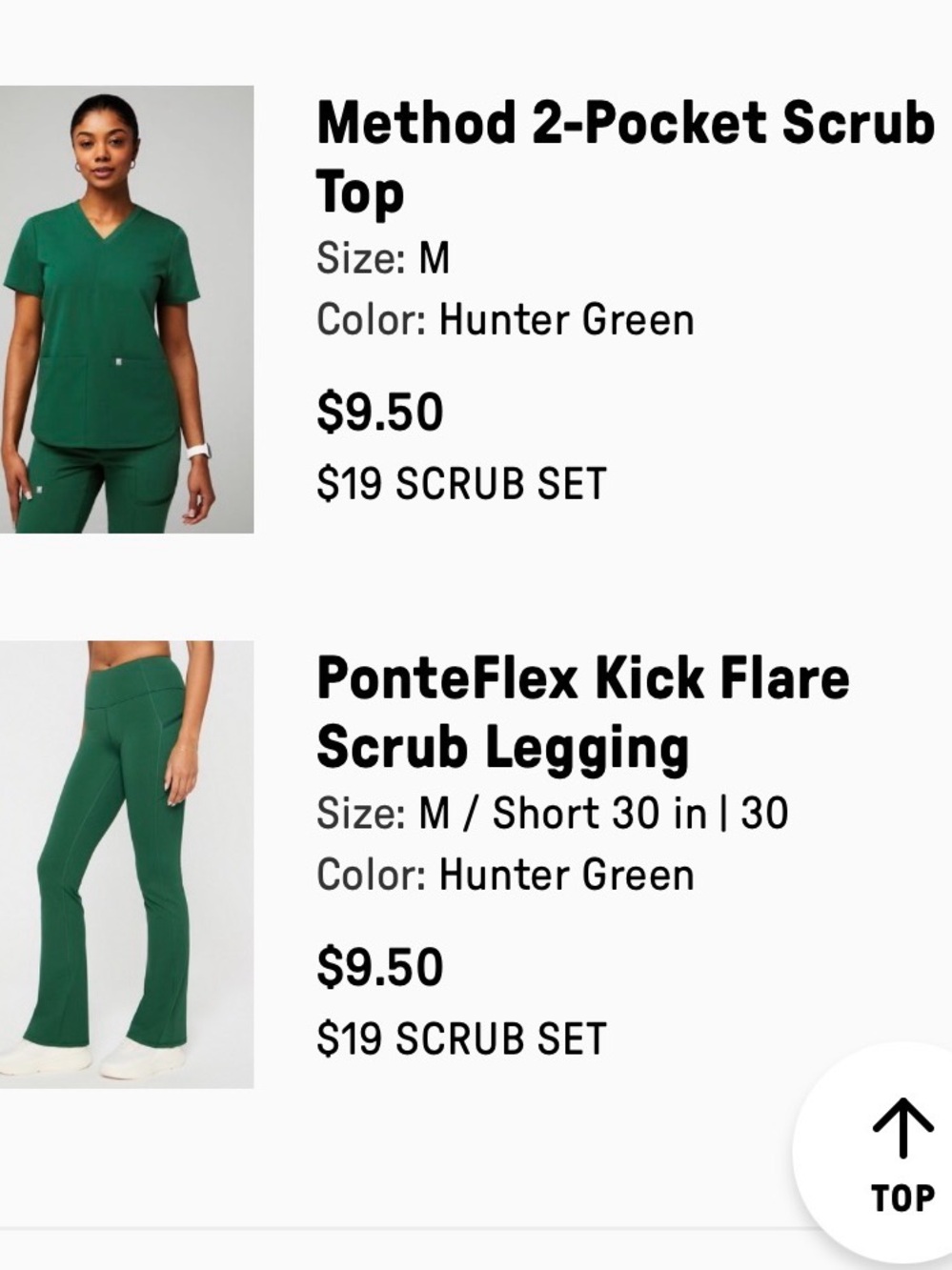Fabletics PonteFlex Kick-Flare Scrub Legging — Hunter Green